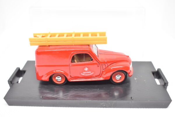 Modellino auto pompieri scala 1:43 Fiat 500 C Furgone Brumm diecast modellismo da collezione - immagine 5
