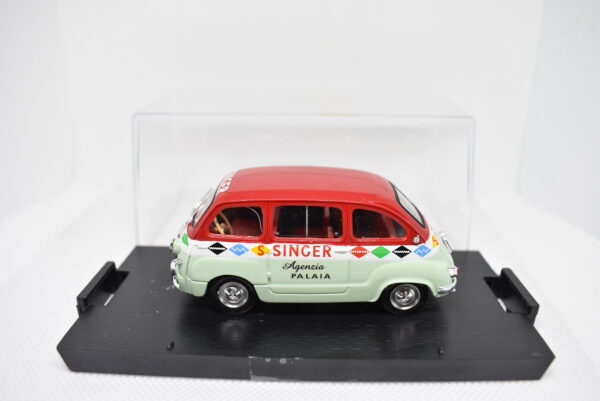 Modellino auto commerciale scala 1:43 Fiat 600 Multipla Singer Brumm diecast modellismo da collezione - immagine 2