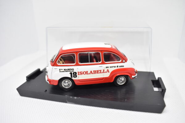 Modellino auto commerciale scala 1:43 Fiat 600 Multipla Isolabella Brumm diecast modellismo da collezione - immagine 3