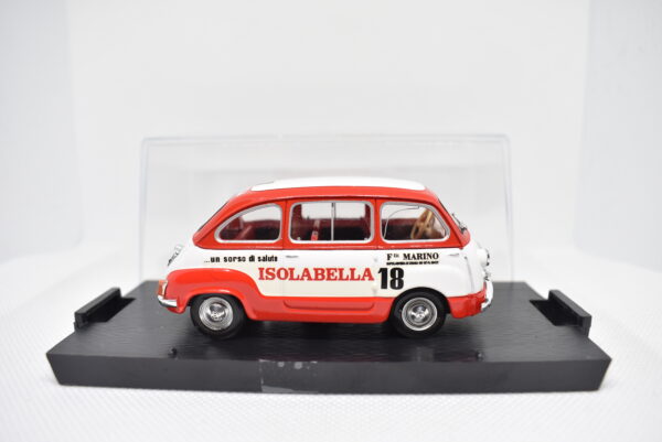 Modellino auto commerciale scala 1:43 Fiat 600 Multipla Isolabella Brumm diecast modellismo da collezione - immagine 4