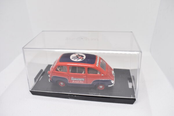 Modellino auto commerciale scala 1:43 Fiat 600 Multipla Ramazzotti Brumm diecast modellismo da collezione - immagine 4