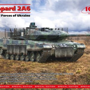 Modellino carri armati TANK model kit di montaggio ICM  LEOPARD 2A6 ARMED FORCES OF UKRAINE KIT 1:72