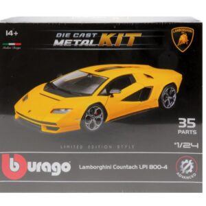 Modellino auto kit di montaggio da montare Burago LAMBORGHINI COUNTACH LPI 800-4 1:24