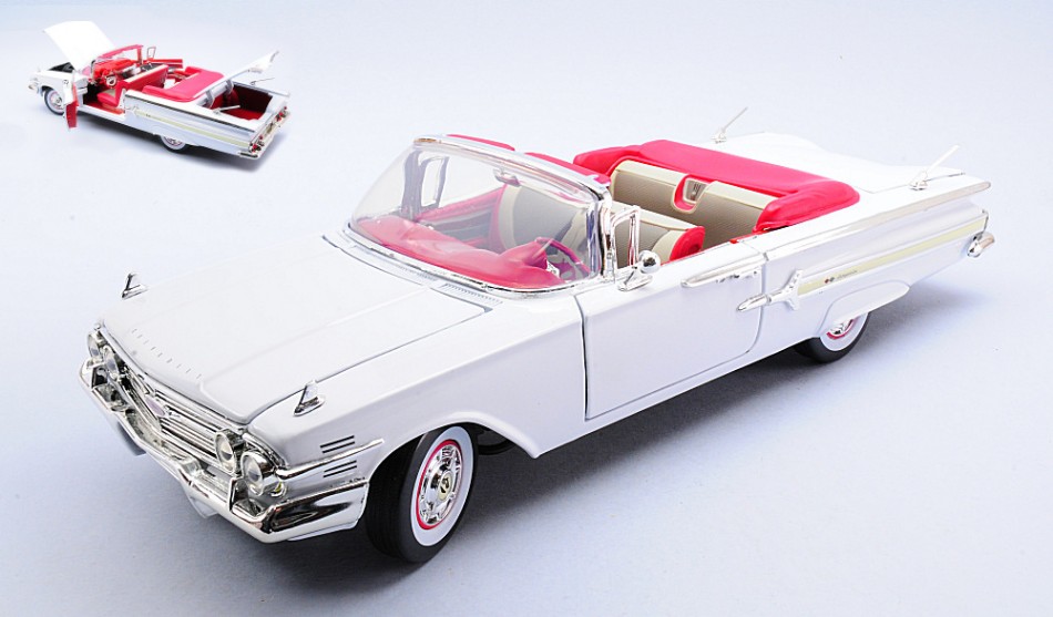 ミニカー　1/18 1960 Chevy Impala(ホワイト) [73110] Model Car Scale 1:18 Chevrolet Impala 1960 White diecast