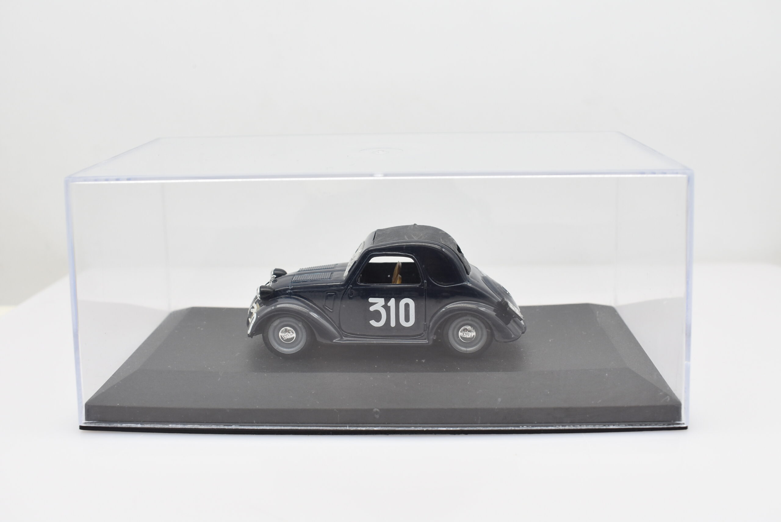 Modellino auto scala 1:43 Fiat 500 A Topolino Mille Miglia Brumm diecast modellismo da collezione - immagine 6
