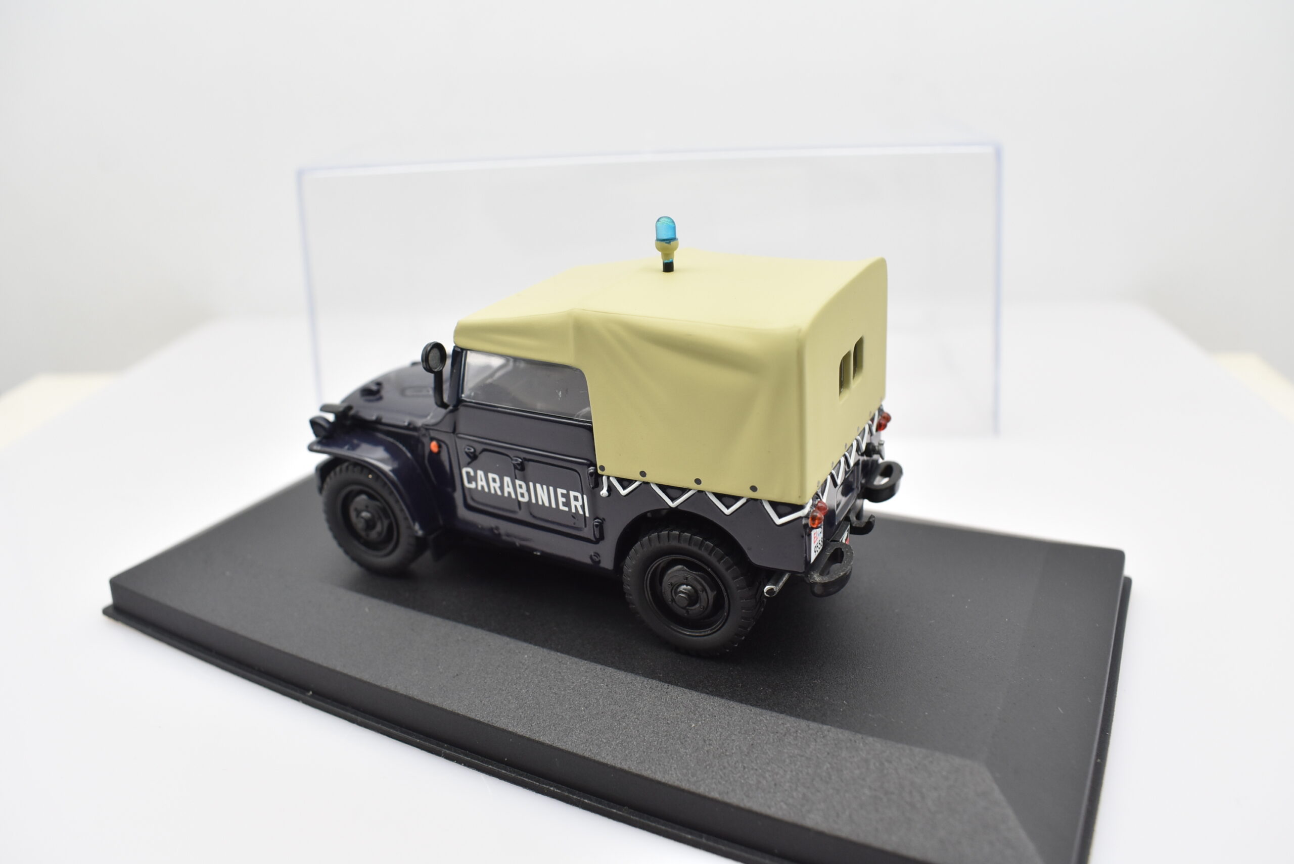 Modellino auto carabinieri scala 1:43 Fiat Campagnola A.R. 59 diecast modellismo da collezione - immagine 4