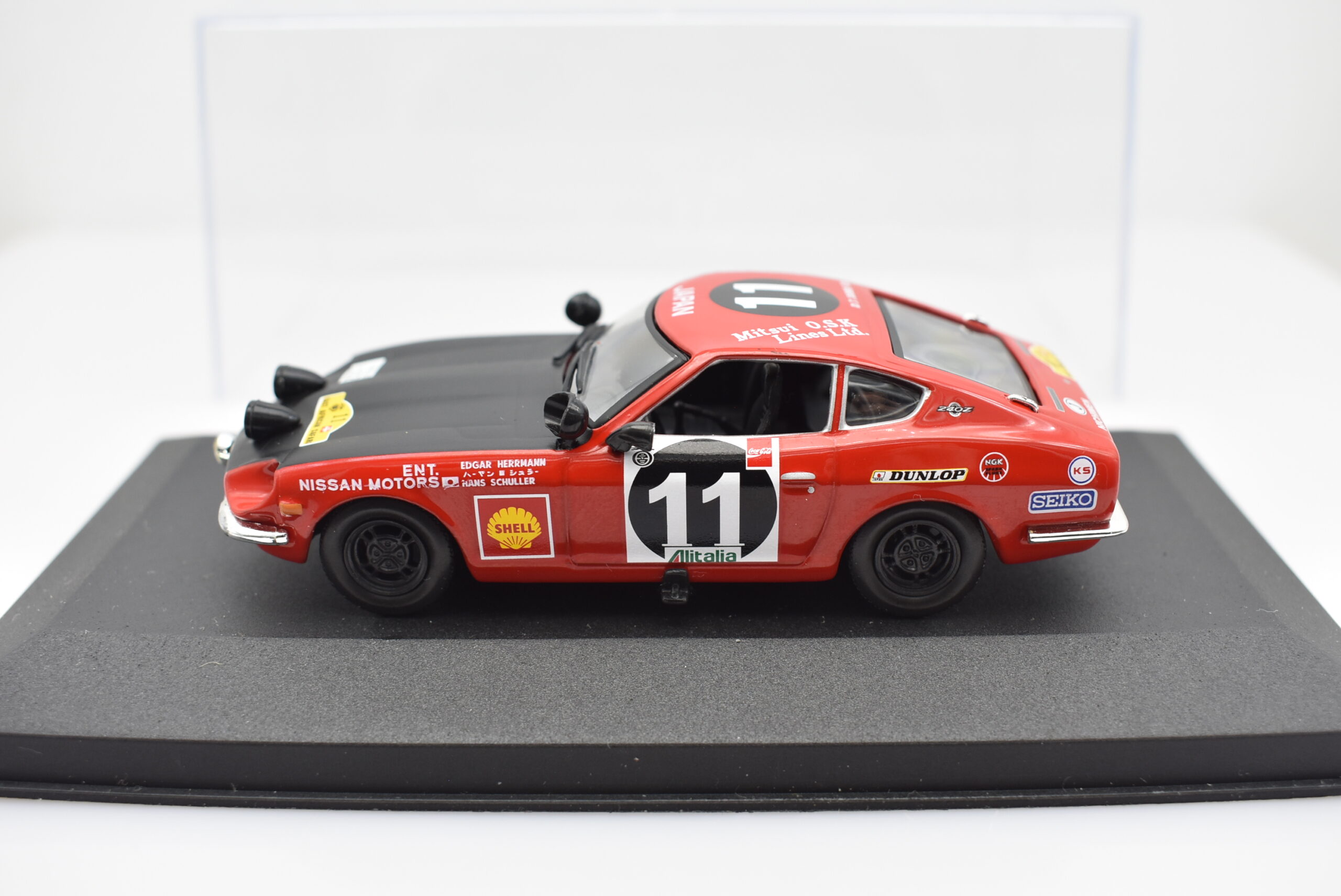 Modellino auto rally scala 1:43 Datsun 240Z diecast modellismo statico - immagine 2