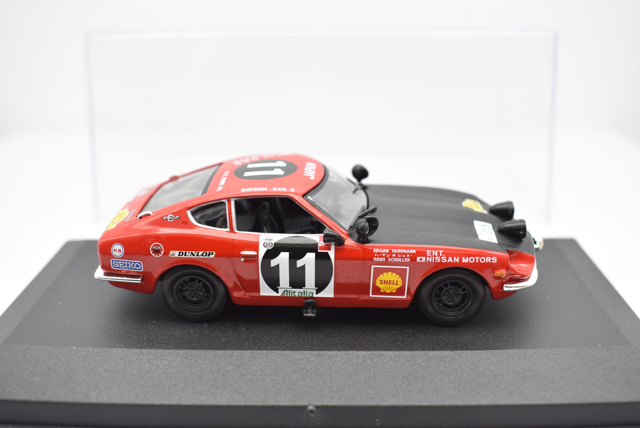 Modellino auto rally scala 1:43 Datsun 240Z diecast modellismo statico - immagine 5
