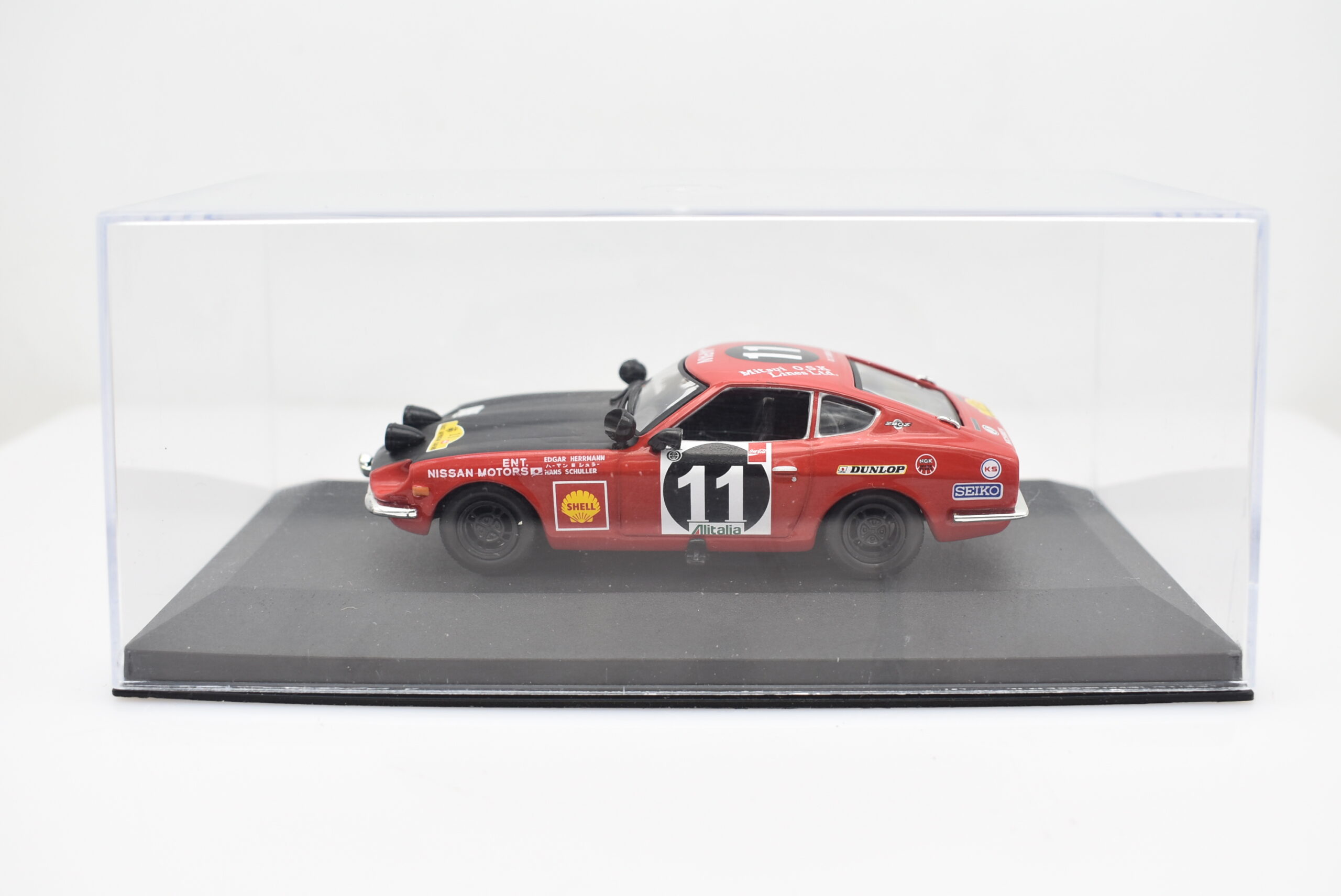 Modellino auto rally scala 1:43 Datsun 240Z diecast modellismo statico - immagine 6