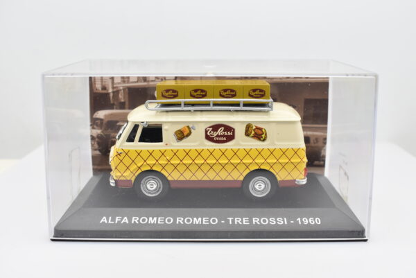 Modellino furgone scala 1:43 Alfa Romeo Romeo Tre Rossi diecast modellismo statico - immagine 2