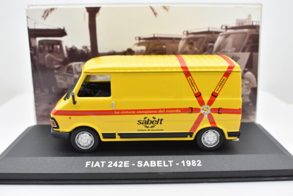 Modellino furgone scala 1:43 Fiat 242E Sabelt diecast modellismo statico - immagine 3