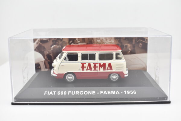 Modellino furgone scala 1:43 Fiat 600 Faema diecast modellismo statico - immagine 2