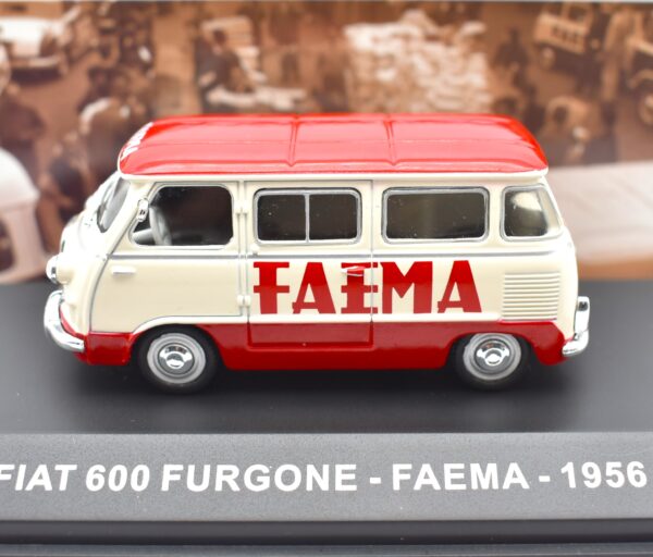 Modellino furgone scala 1:43 Fiat 600 Faema diecast modellismo statico