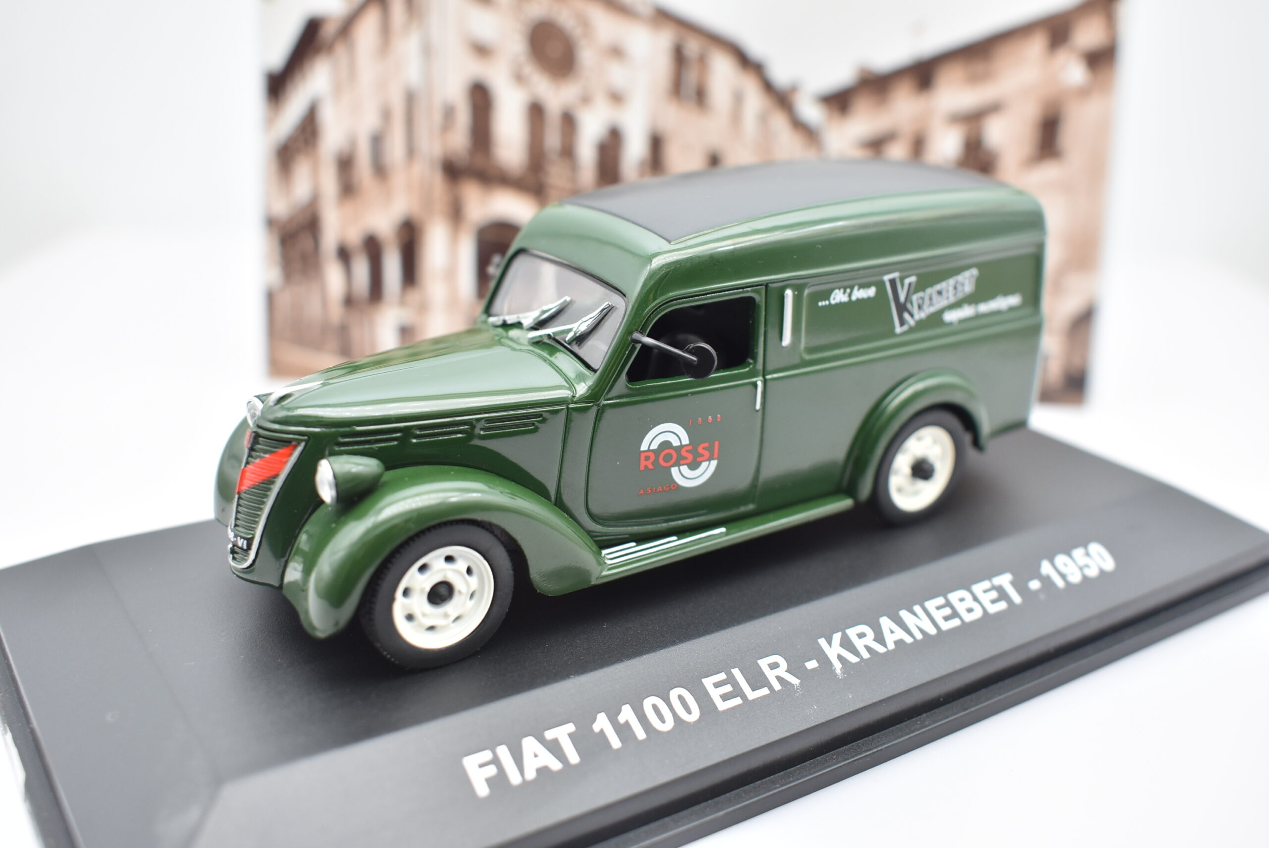 Modellino furgoncino scala 1:43 Fiat 1100 ELR Kranebet diecast modellismo statico - immagine 4