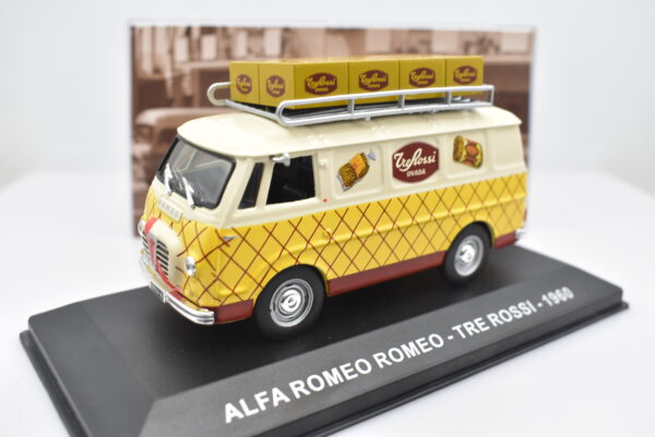 Modellino furgone scala 1:43 Alfa Romeo Romeo Tre Rossi diecast modellismo statico - immagine 4