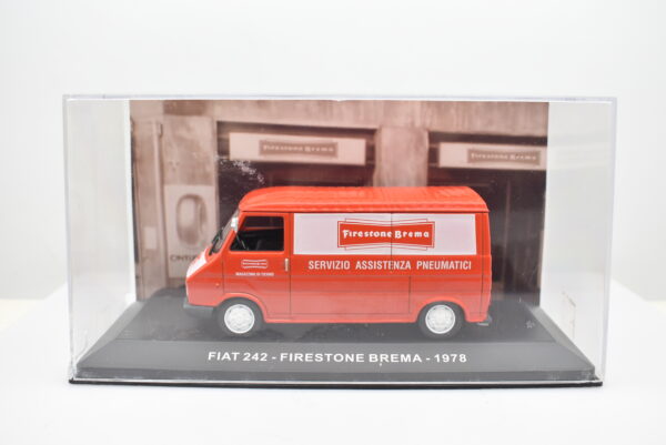 Modellino furgone scala 1:43 Fiat 242 Firestone Brema diecast modellismo statico - immagine 2