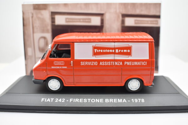 Modellino furgone scala 1:43 Fiat 242 Firestone Brema diecast modellismo statico - immagine 4