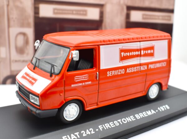 Modellino furgone scala 1:43 Fiat 242 Firestone Brema diecast modellismo statico