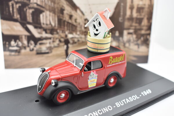 Modellino furgone scala 1:43 Fiat 500 A Butasol diecast modellismo statico - immagine 4