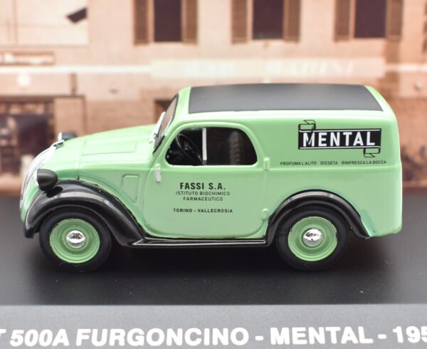 Modellino furgone scala 1:43 Fiat 500 A Mental diecast modellismo statico