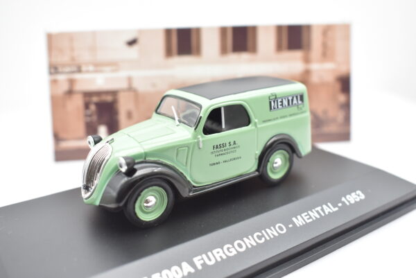 Modellino furgone scala 1:43 Fiat 500 A Mental diecast modellismo statico - immagine 4