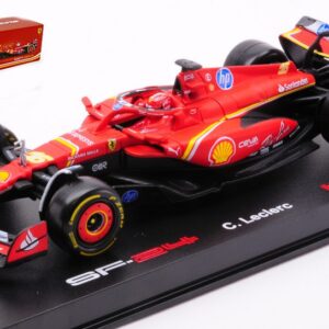 Modellino auto formula 1 F1 scala 1:43 Burago  FERRARI SF-24 N.16 F1 2024 CHARLES LECLERC SIGNATURE