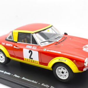 Modellino auto scala 1:24  FIAT 124 ABARTH SPIDER RALLY PORTUGAL 1974 