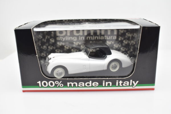 Modellino auto scala 1:43 Jaguar XK120 Spider Brumm diecast modellismo statico - immagine 2