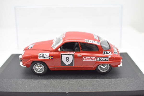 Modellino auto rally scala 1:43 Saab 96 V4 diecast modellismo statico - immagine 2
