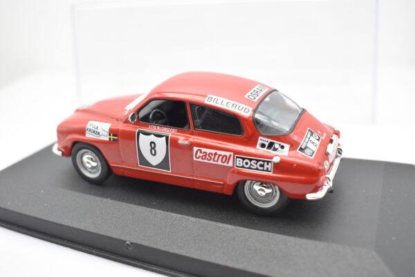 Modellino auto rally scala 1:43 Saab 96 V4 diecast modellismo statico - immagine 4