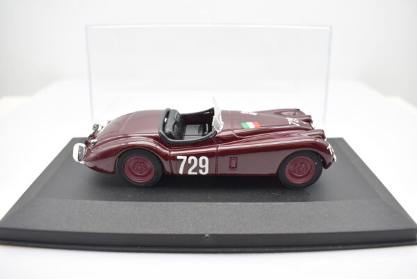 Modellino auto rally scala 1:43 Jaguar XK120 Brumm diecast modellismo statico - immagine 4