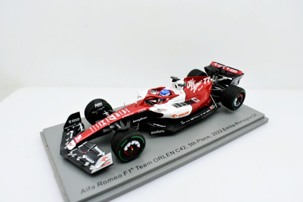 Modellino auto Formula 1 F1 scala 1:43 Alfa Romeo Orlen C42 Spark modellismo statico - immagine 4