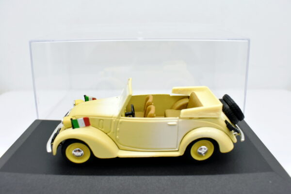 Modellino auto scala 1:43 Fiat 1100 508 Cabriolet Coloniale 1937 Brumm diecast modellismo statico usati - immagine 2