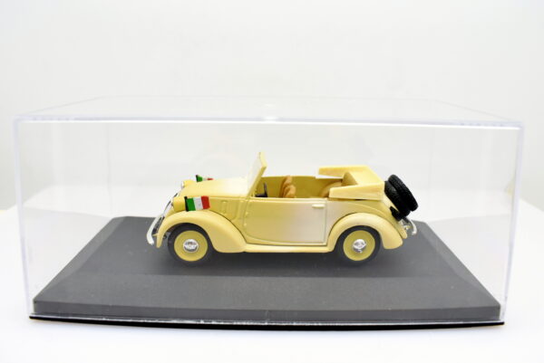 Modellino auto scala 1:43 Fiat 1100 508 Cabriolet Coloniale 1937 Brumm diecast modellismo statico usati - immagine 3
