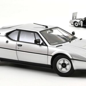 Modellino auto scala 1:18 Norev BMW M1 1980 SILVER diecast modellismo statico