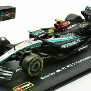 Modellino auto formula 1 F1 scala 1:43 Burago  MERCEDES AMG W15 N.44 2024 LEWIS HAMILTON SIGNATURE