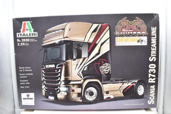 Modellino CAMION kit di montaggio scala 1:24 SCANIA R730 Italeri modellismo da collezione