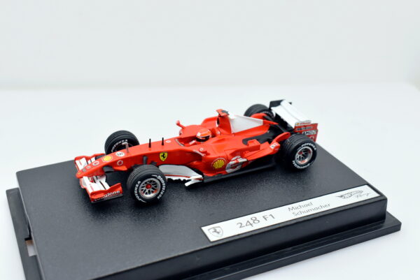 Modellino auto scala 1:43 FORMULA 1 Ferrari 248 F1 Schumacher Hot Wheels diecast modellismo - immagine 2