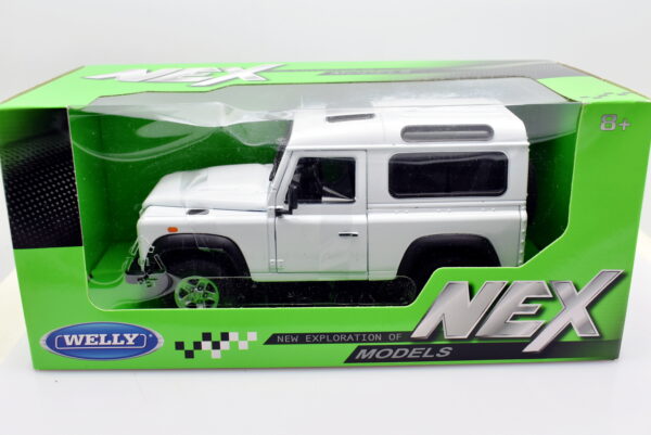 Modellino auto scala 1:24 Land Rover Defender diecast modellismo da collezione