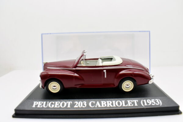 Modellino Auto Scala 1:43 Peugeot 203 Cabriolet 1953 Ixo modellismo statico - immagine 3