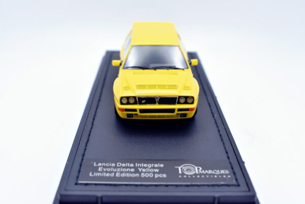 Modellino auto scala 1:43 Lancia Delta Integrale Evoluzione giallo TopMarques - immagine 6