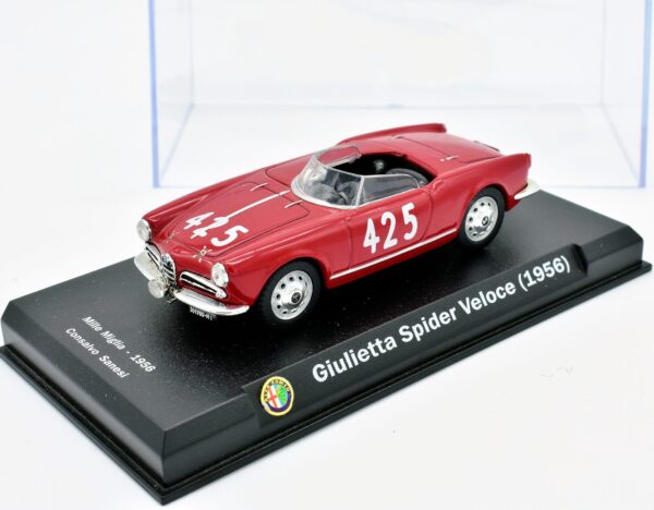 modellino auto da collezione alfa romeo giulietta spider veloce scala 1:43 diecast