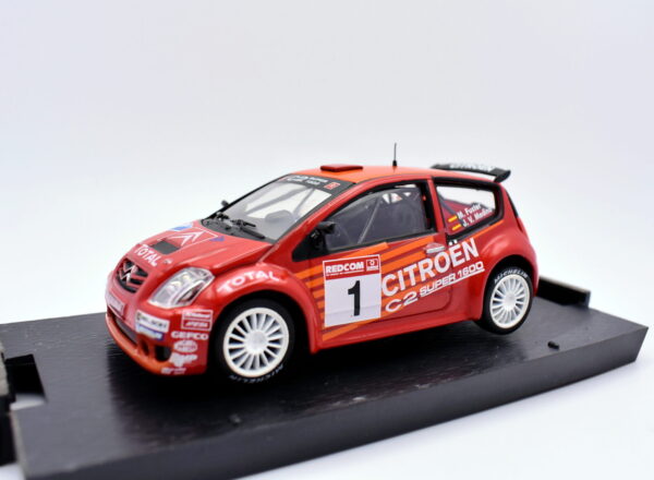 Modellino auto rally scala 1:43 Citroen C2 S 1600 diecast modellismo statico