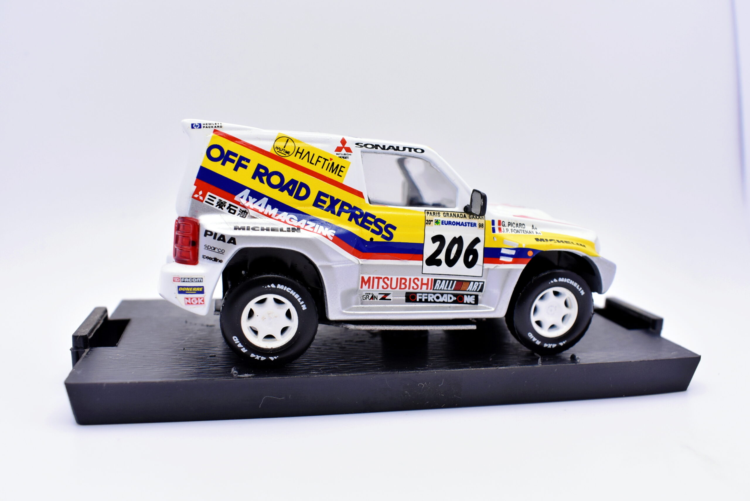 Modellino auto rally scala 1:43 Mitsubishi 4X4 diecast modellismo statico - immagine 2
