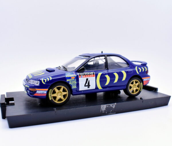 Modellino auto rally scala 1:43 Subaru Impreza 555 diecast modellismo statico