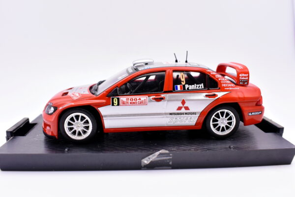 Modellino auto rally scala 1:43 Mitsubishi Lancer WRC MC diecast modellismo statico - immagine 2