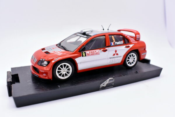 Modellino auto rally scala 1:43 Mitsubishi Lancer WRC MC diecast modellismo statico