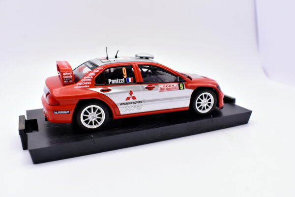 Modellino auto rally scala 1:43 Mitsubishi Lancer WRC MC diecast modellismo statico - immagine 4