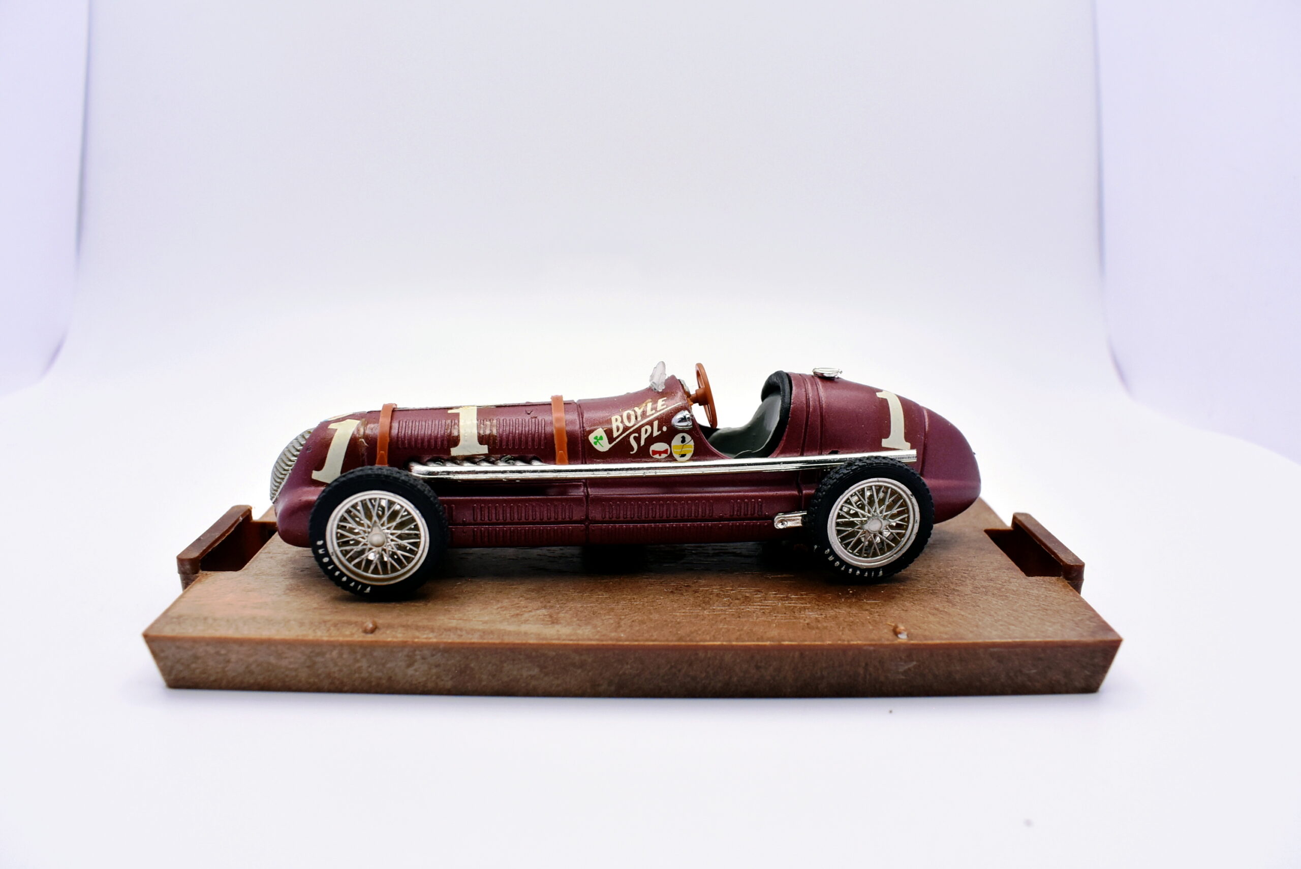 Modellino auto formula 1 f1 scala 1:43 Maserati 8 cilindri Brumm diecast usati - immagine 3