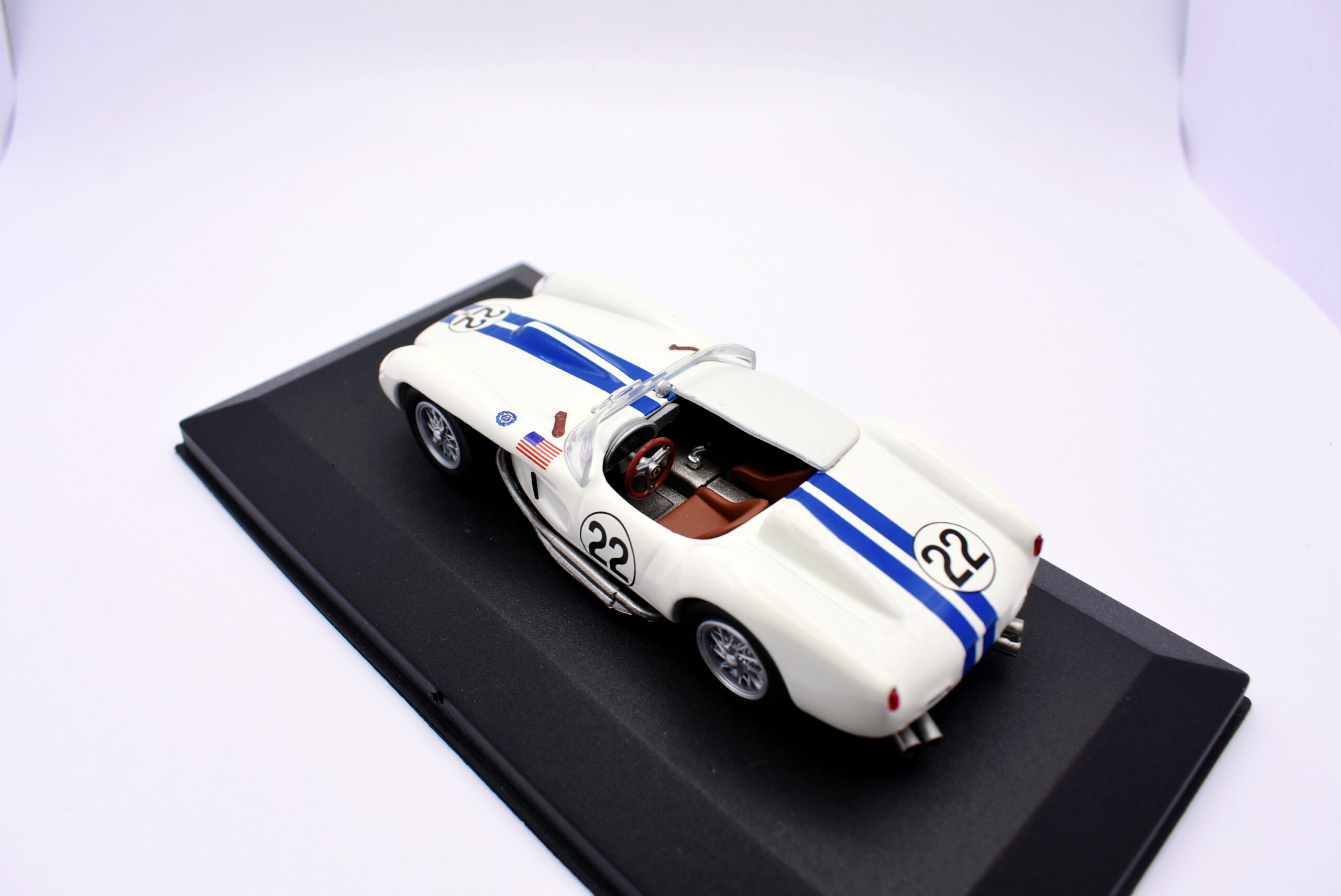 Modellino auto Ferrari 250 Testa Rossa racing collection 1:43 diecast modellismo - immagine 3